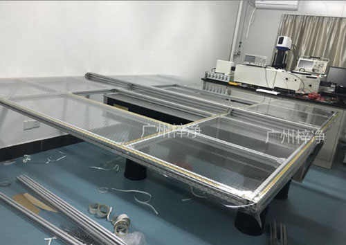 千級(jí)潔凈棚制作現(xiàn)場(chǎng)圖 千級(jí)潔凈棚制作現(xiàn)場(chǎng)圖