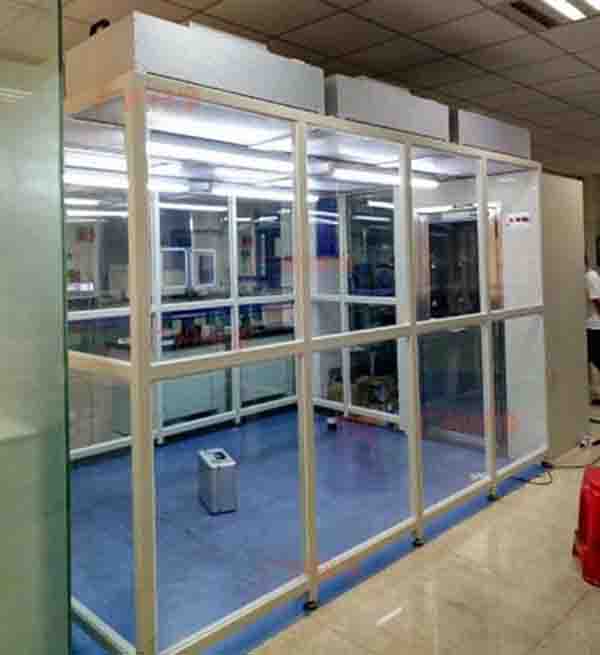 潔凈棚與風淋室安裝檢測現場 潔凈棚與風淋室安裝檢測現場